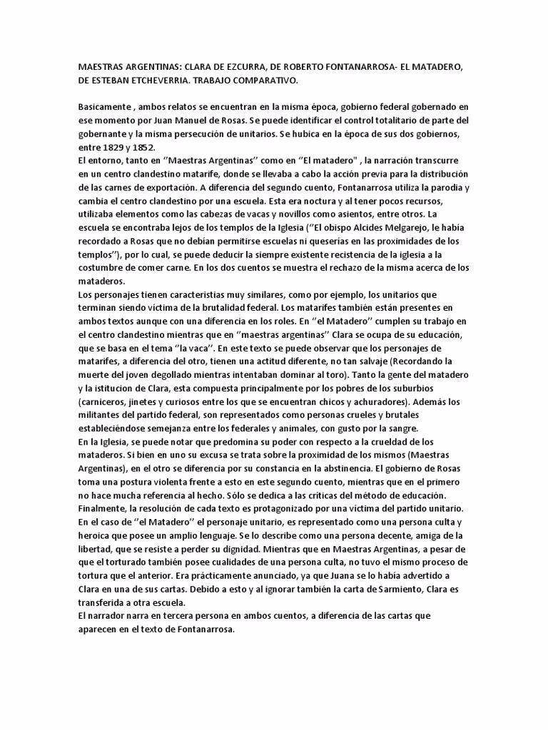 ¿Quién era Clara Dezcurra?