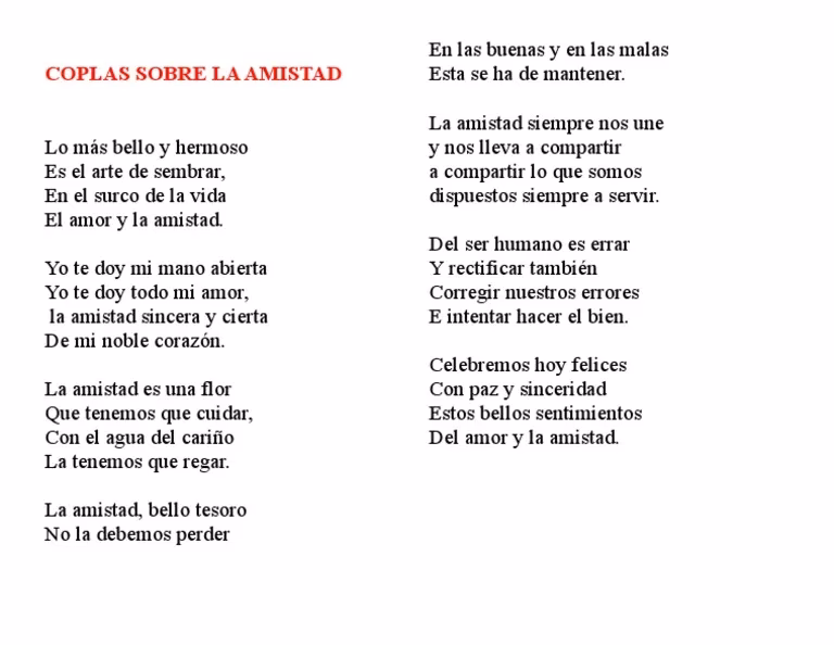 ¿Cuál es la metáfora de la amistad?