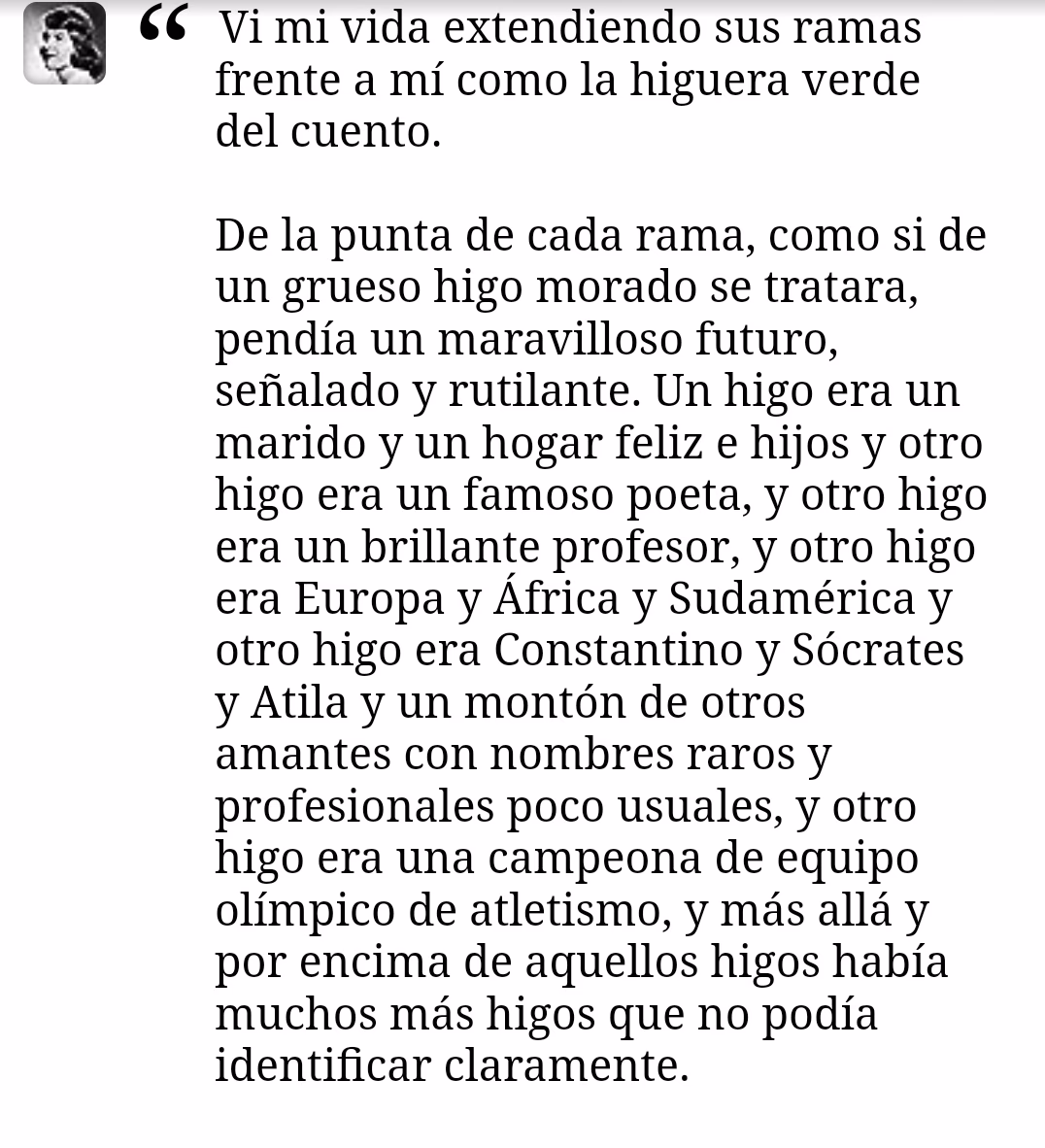 ¿Qué es la metáfora de la higuera?