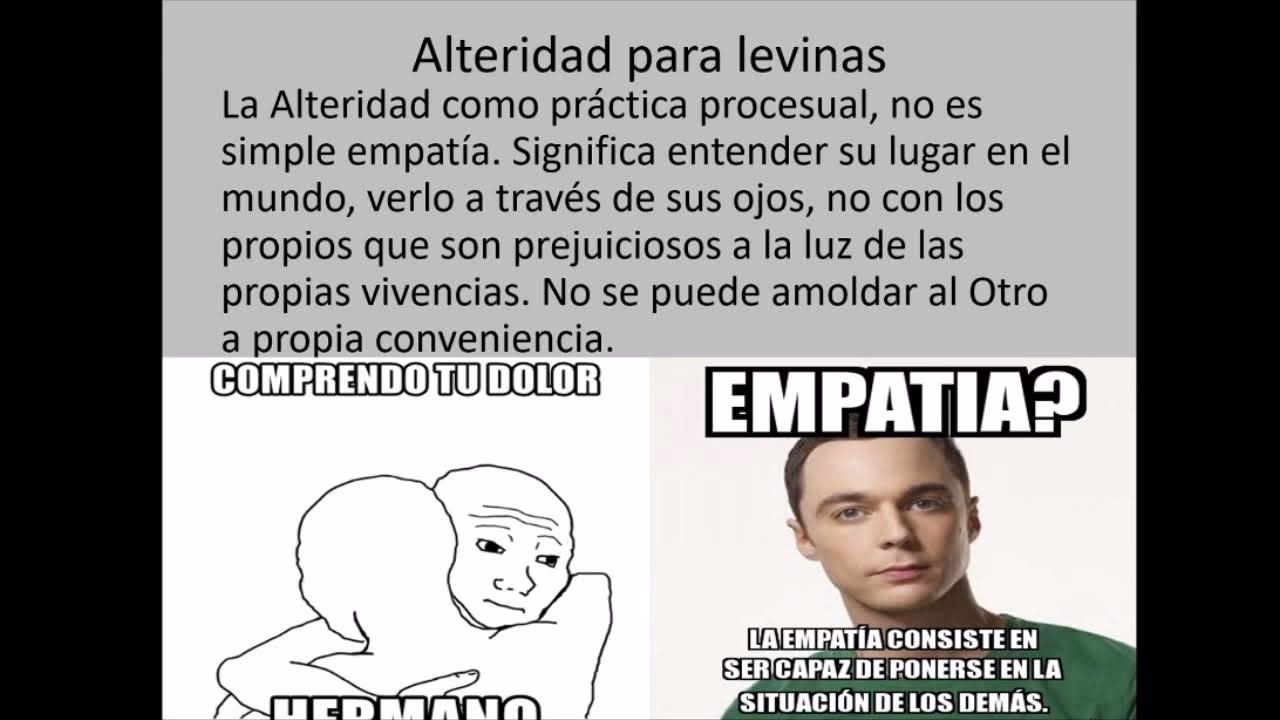 ¿Qué dice Lévinas de la otredad?