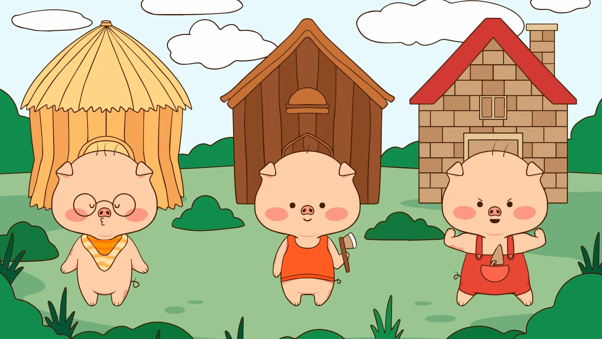 ¿Qué expresa el cuento de los tres cerditos?