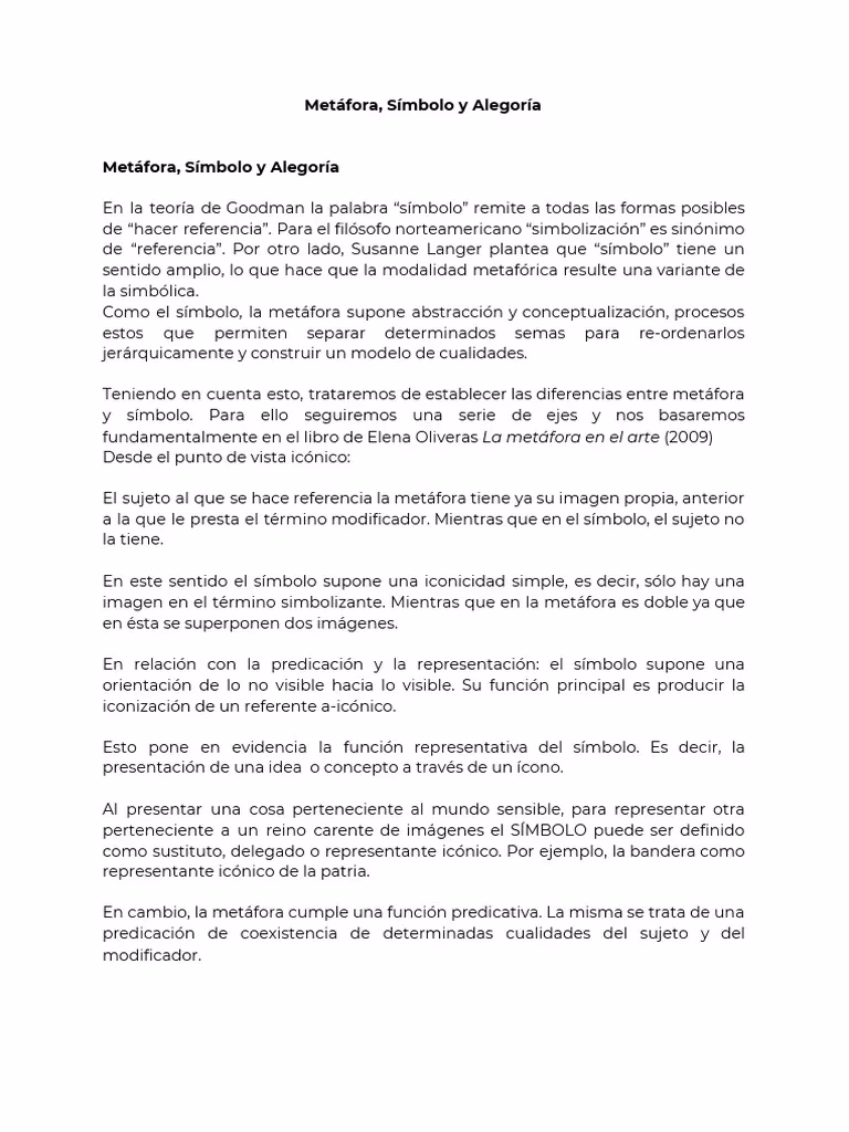 ¿Cuál es un ejemplo de simbolismo y metáfora?