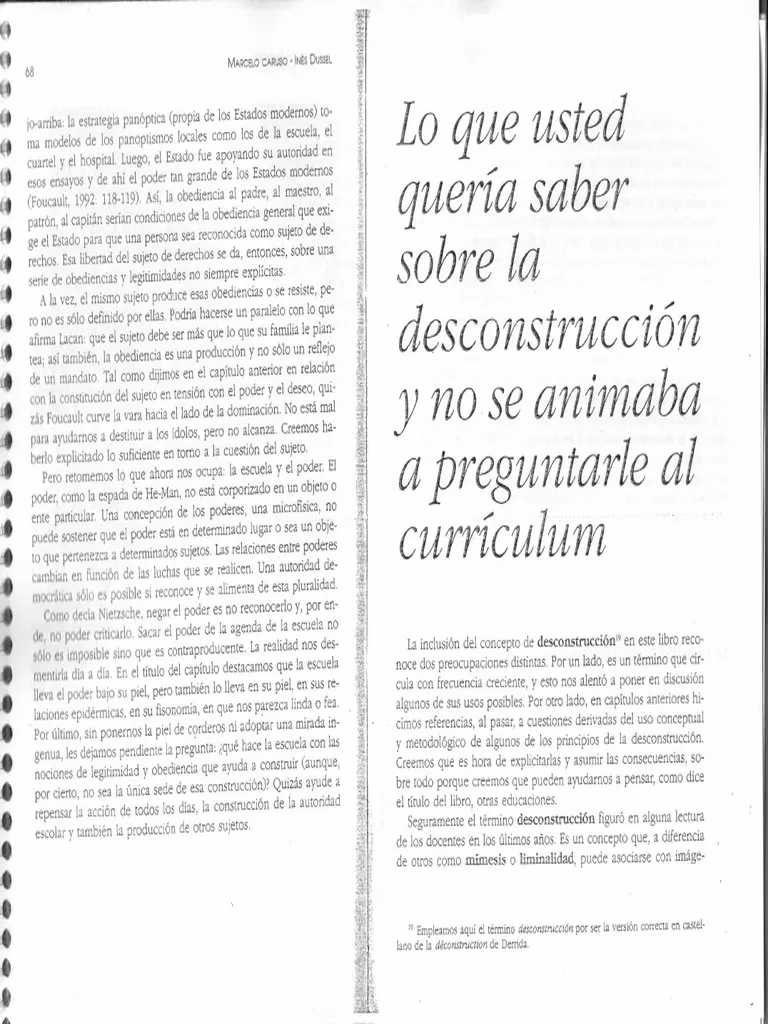 ¿Qué es la pedagogía según Caruso y Dussel?