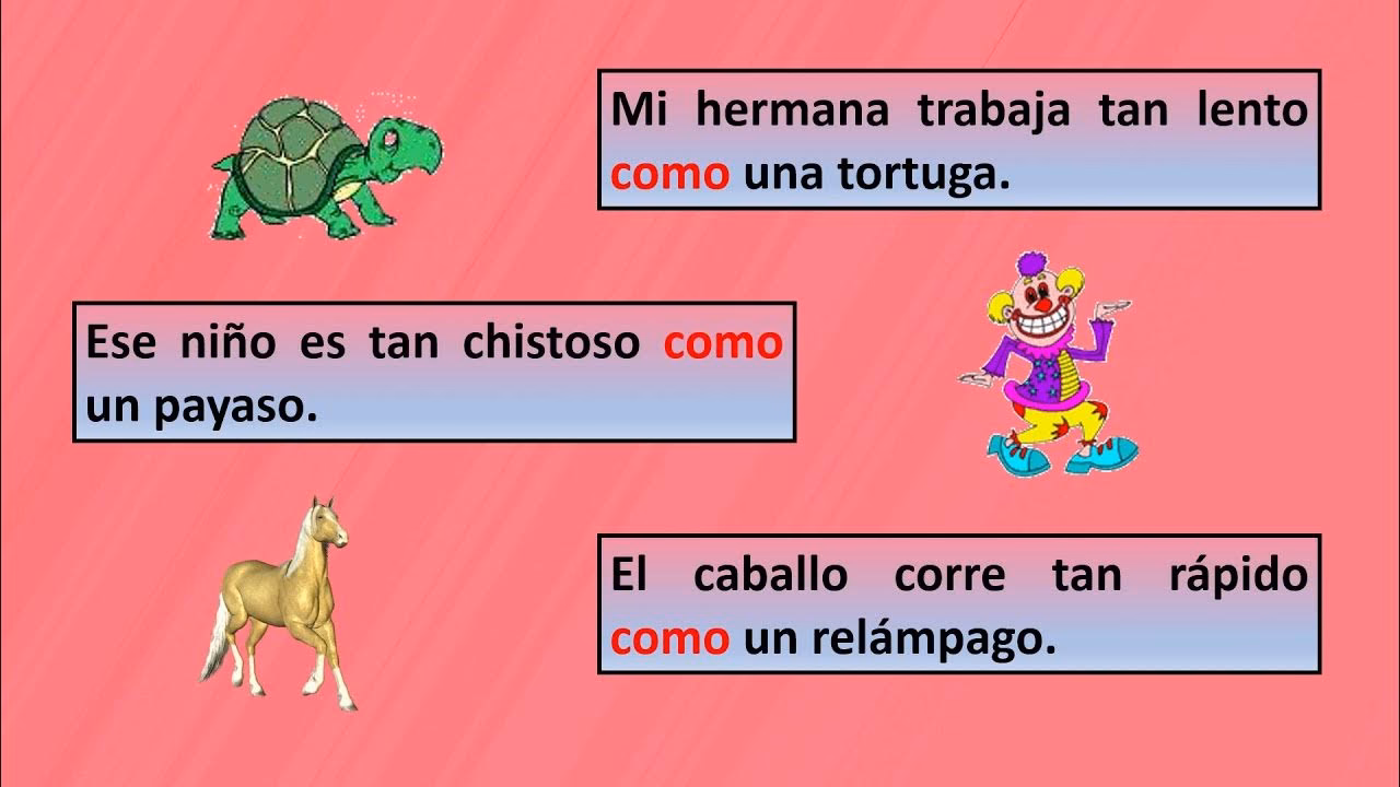 ¿Qué es un símil y ejemplos para niños?