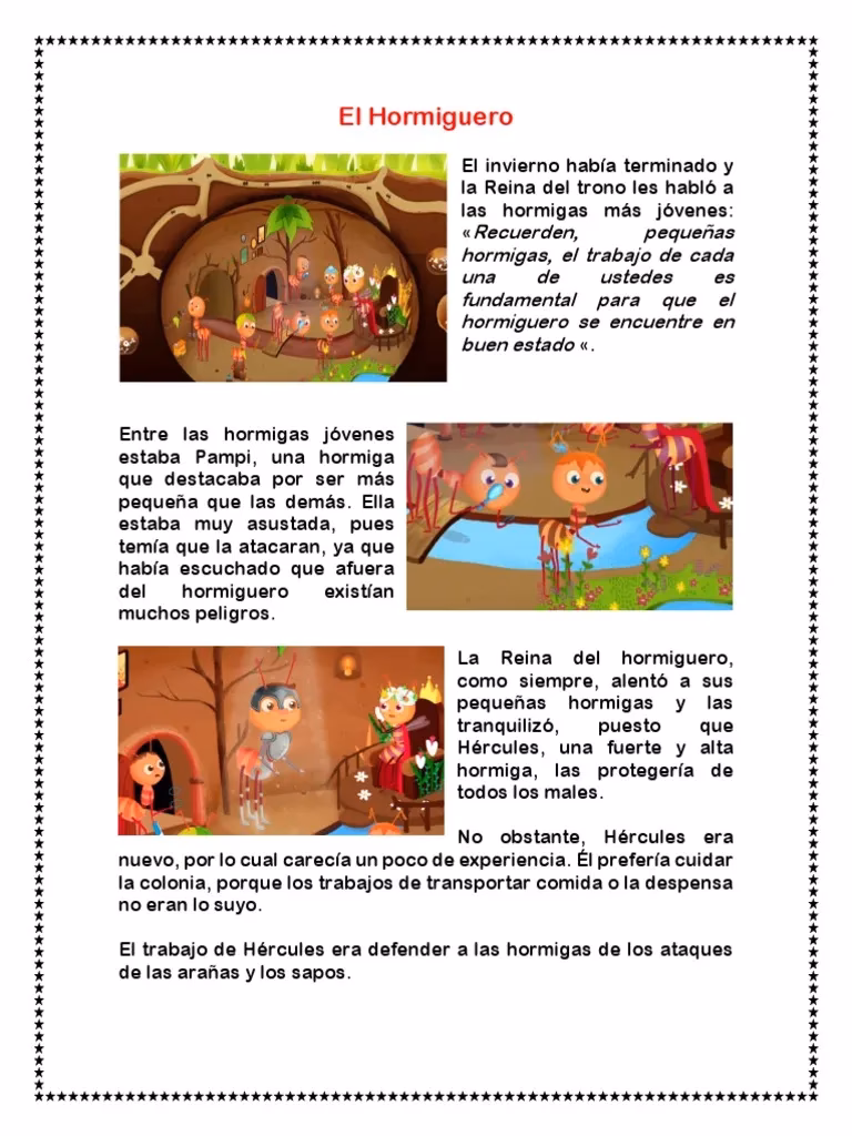 ¿Qué nos enseña el cuento del hormiguero?