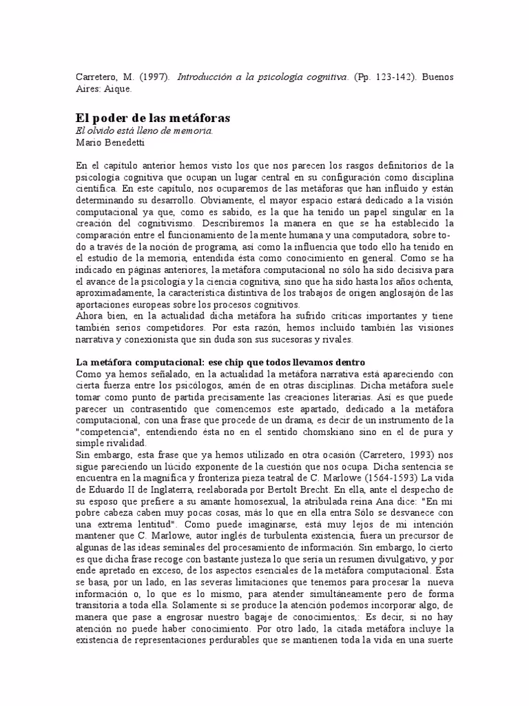 ¿Qué es una metáfora de carretera?