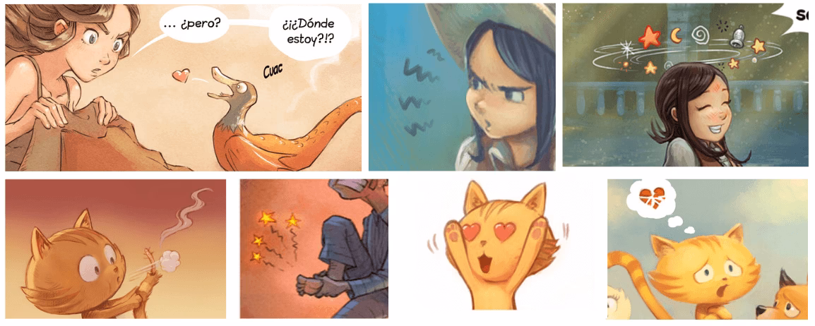 ¿Qué es una metáfora visual en una tira cómica?