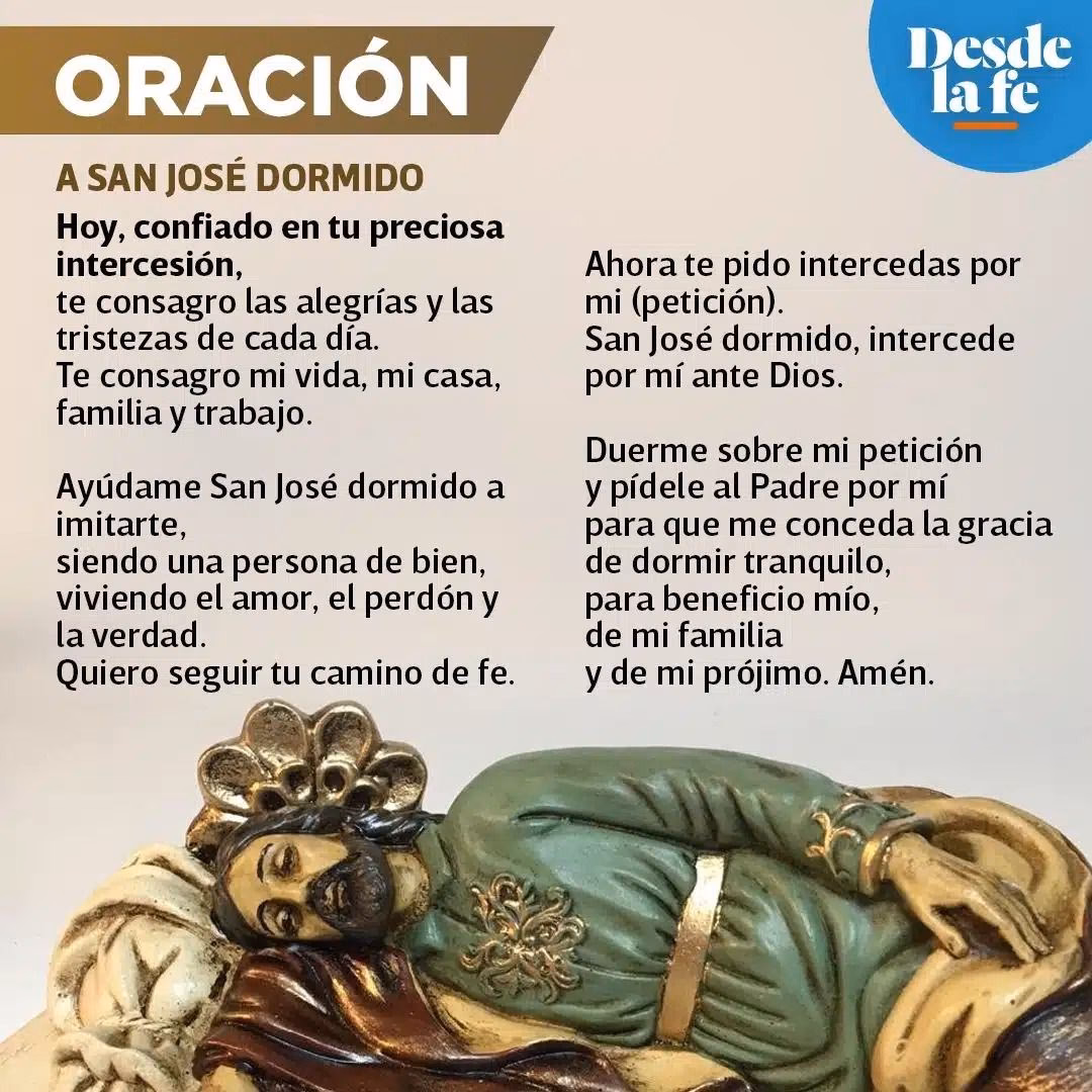 ¿Cuál es la diferencia entre la imagen de San José y la de San José dormido?