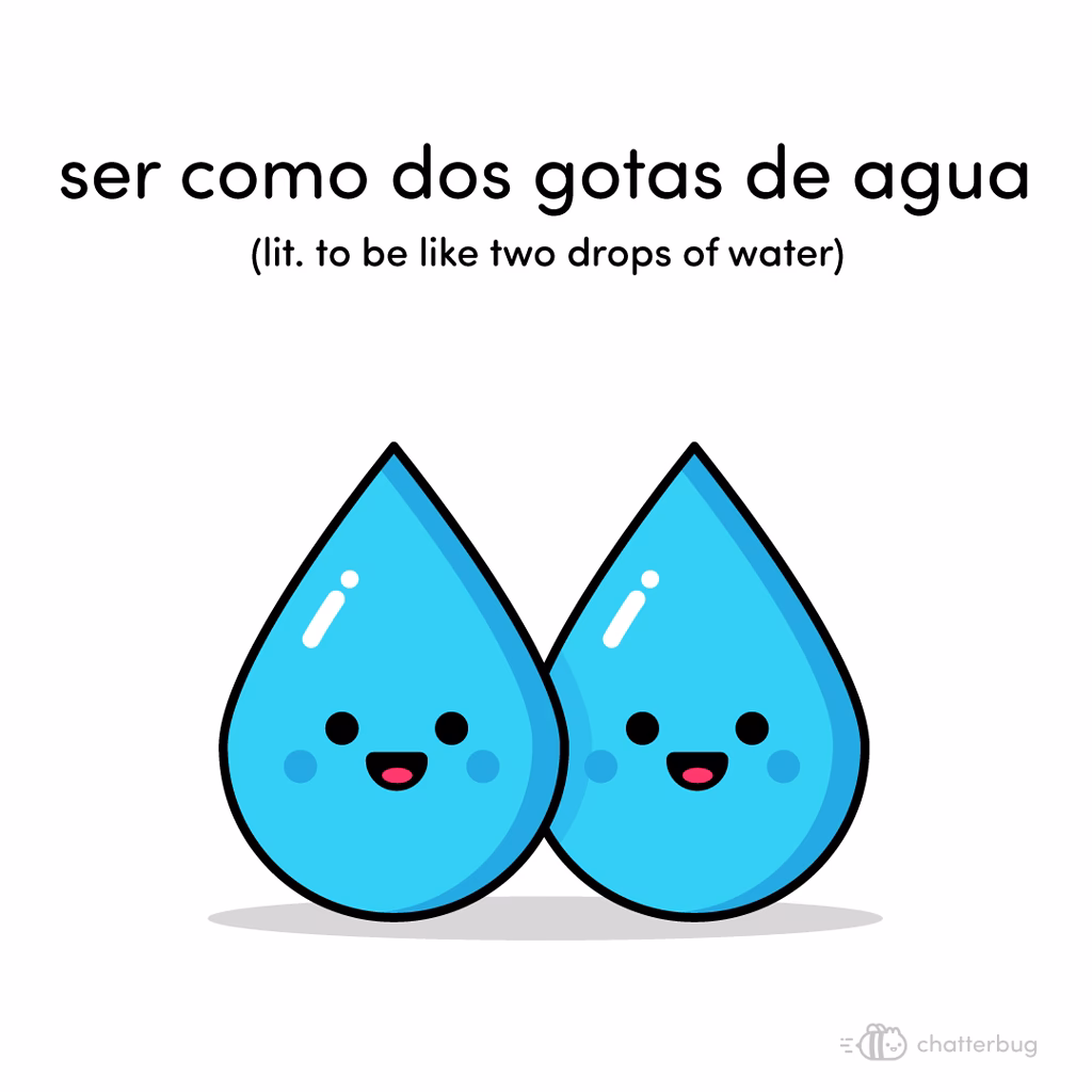 ¿Qué significa son parecidos como dos gotas de agua?