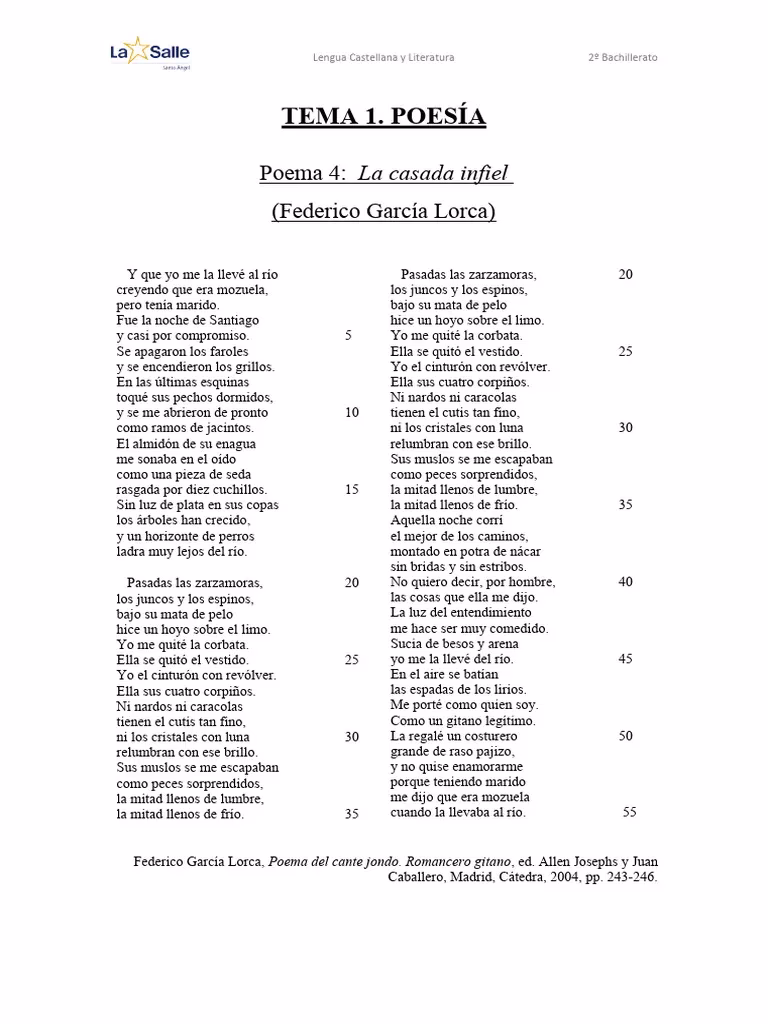 ¿Qué tipo de rima tiene La casada infiel?