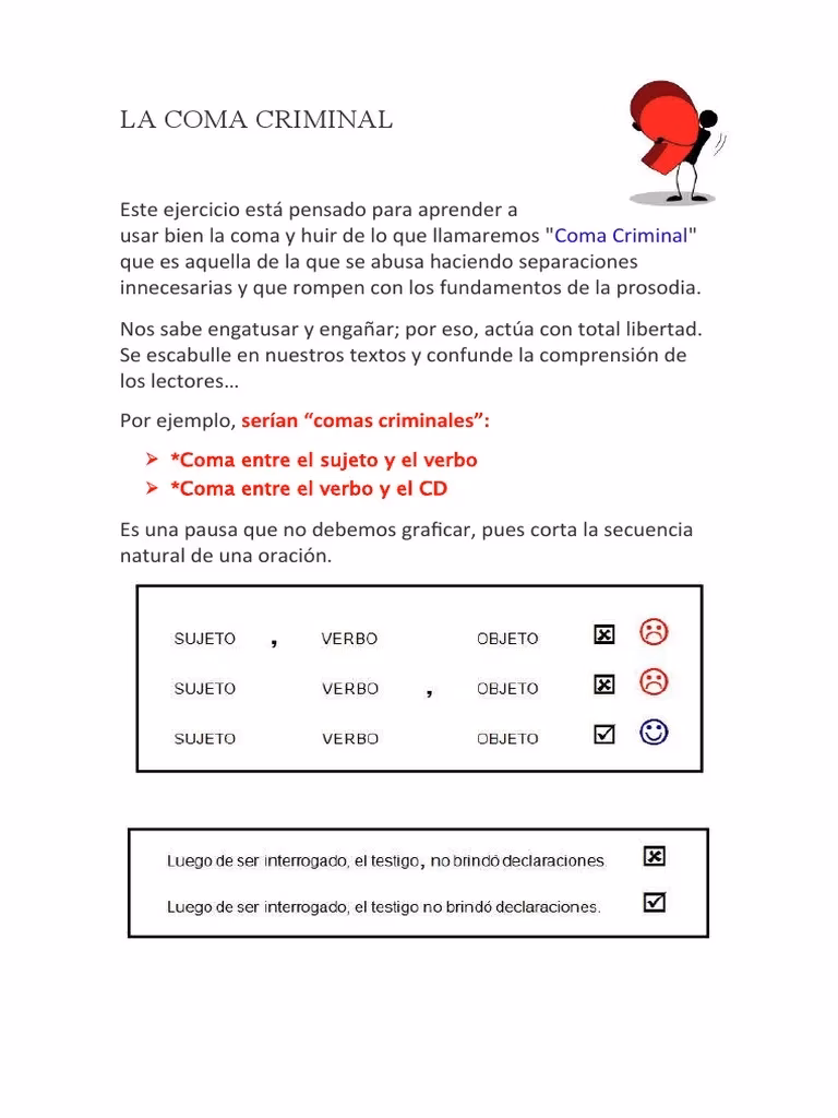 ¿Cuáles son los 4 tipos de comas?
