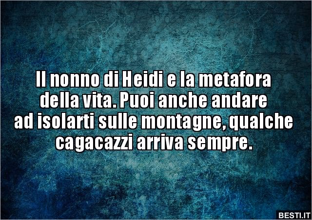 ¿Cuál es la moraleja de la historia de Heidi?