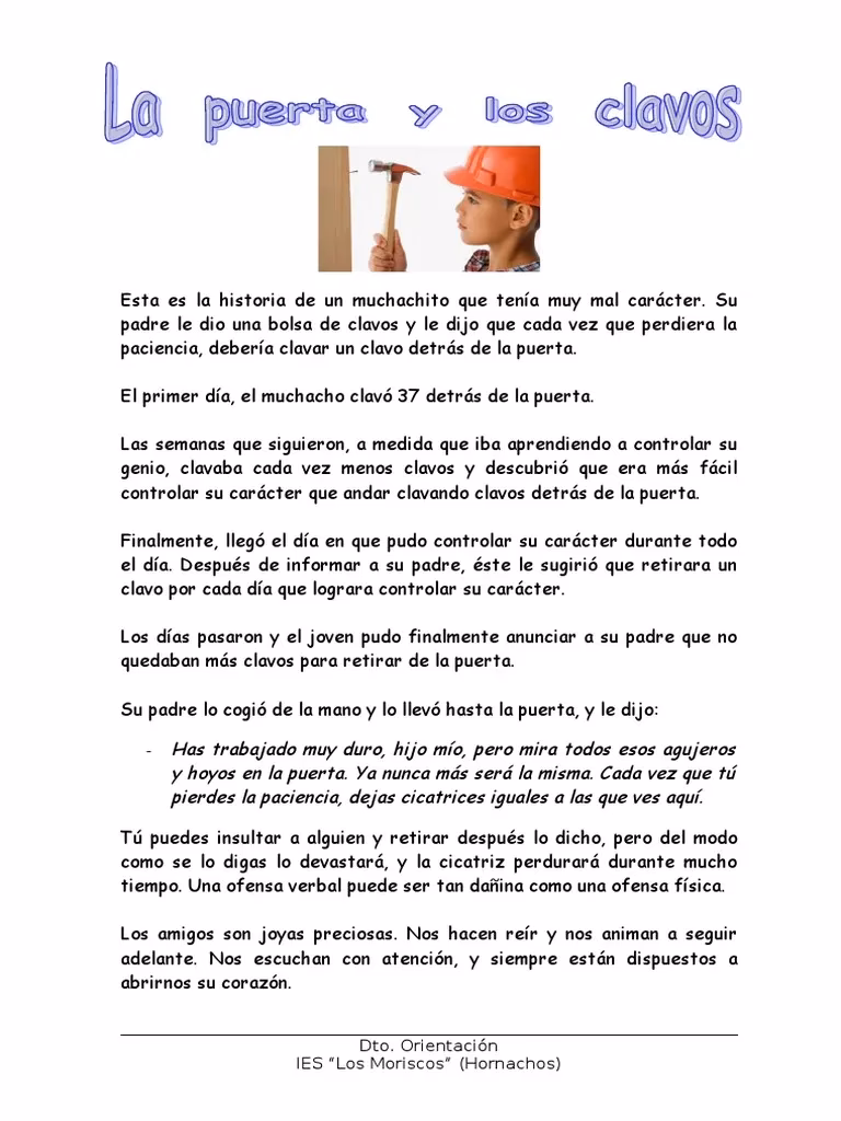 ¿Qué significa la metáfora del clavo?