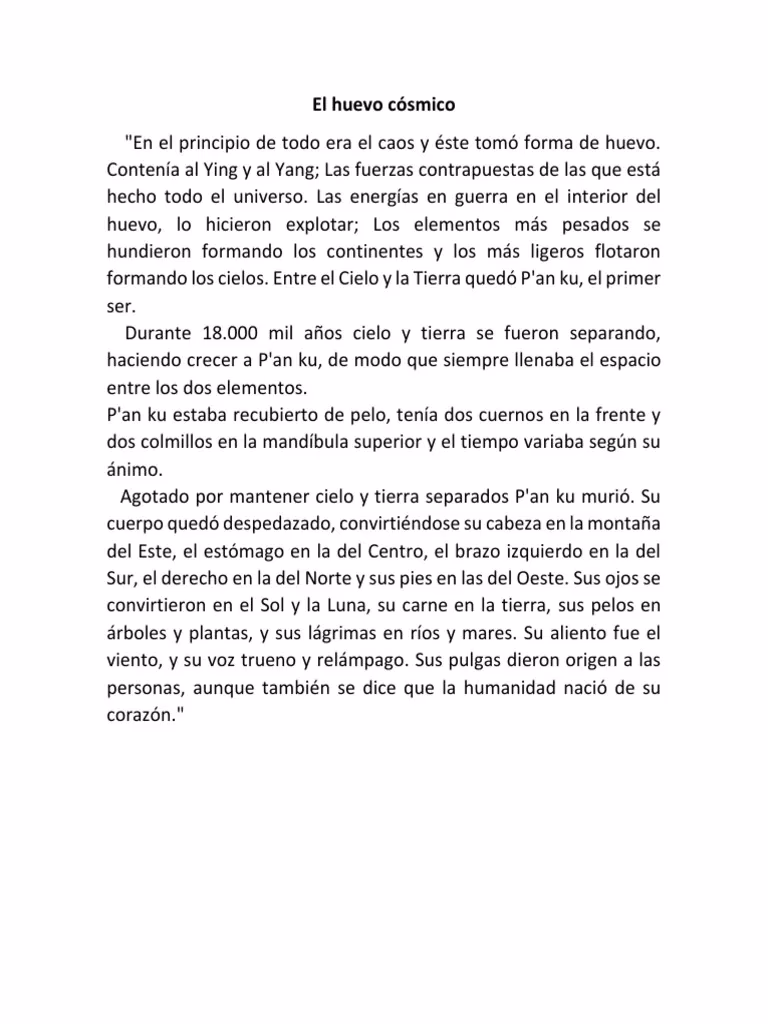 ¿Qué explica el huevo cósmico?