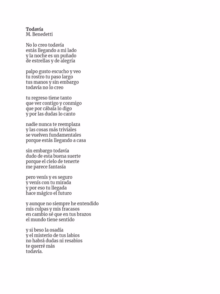 ¿Qué expresa Mario Benedetti en sus poemas?