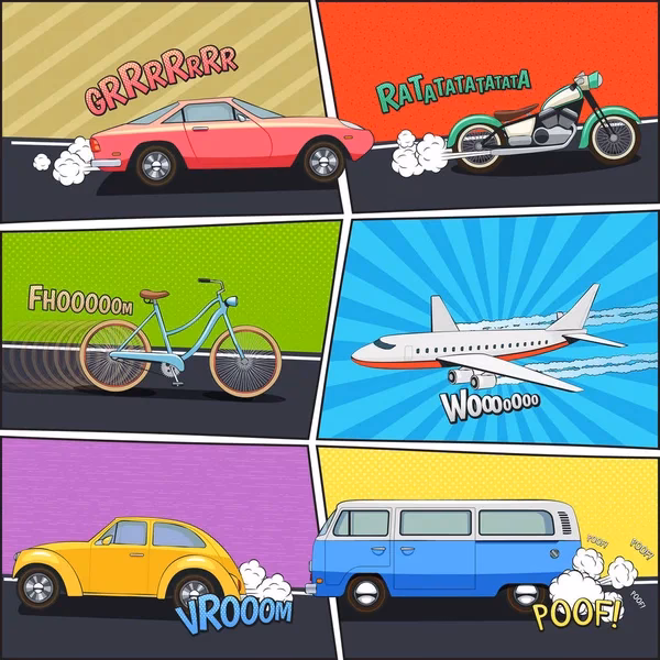 ¿Cómo se representa el movimiento en las historietas?