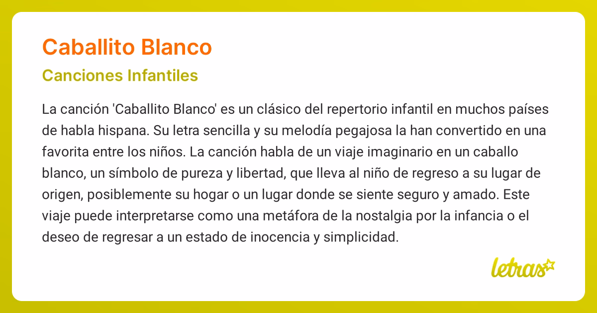 ¿Qué significa la expresión caballo blanco?
