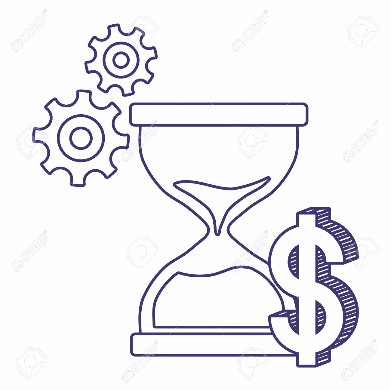 ¿Qué es una metáfora de un reloj de arena?