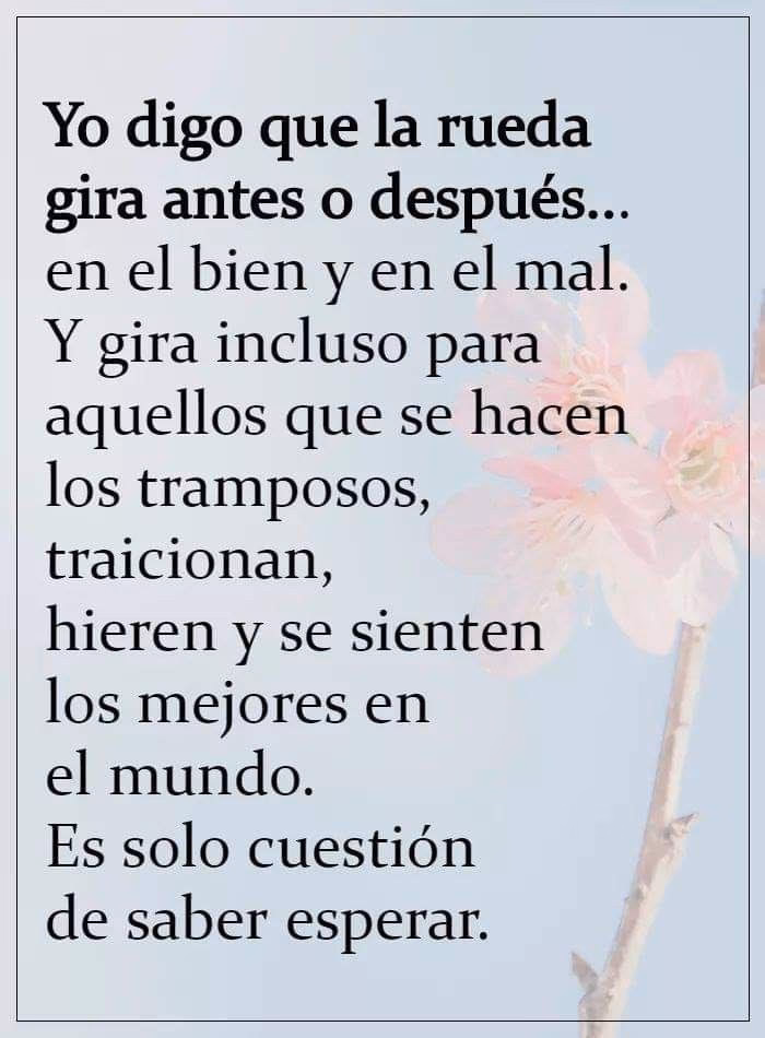 ¿Qué quiere decir a la vuelta de la rueda?