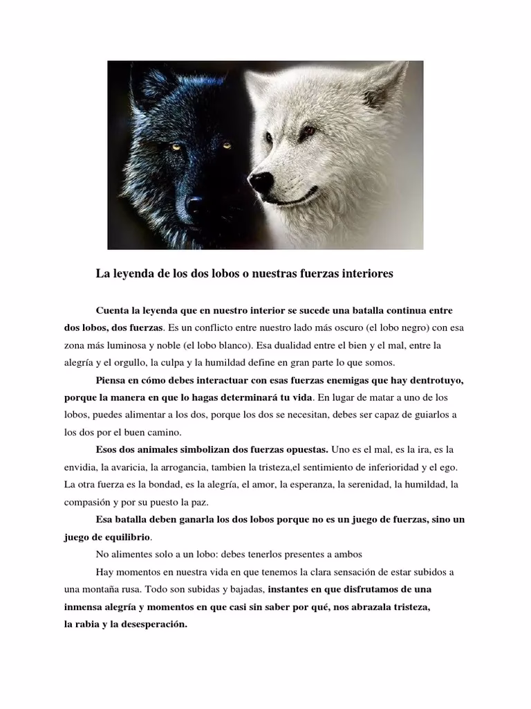 ¿Qué significan dos lobos?