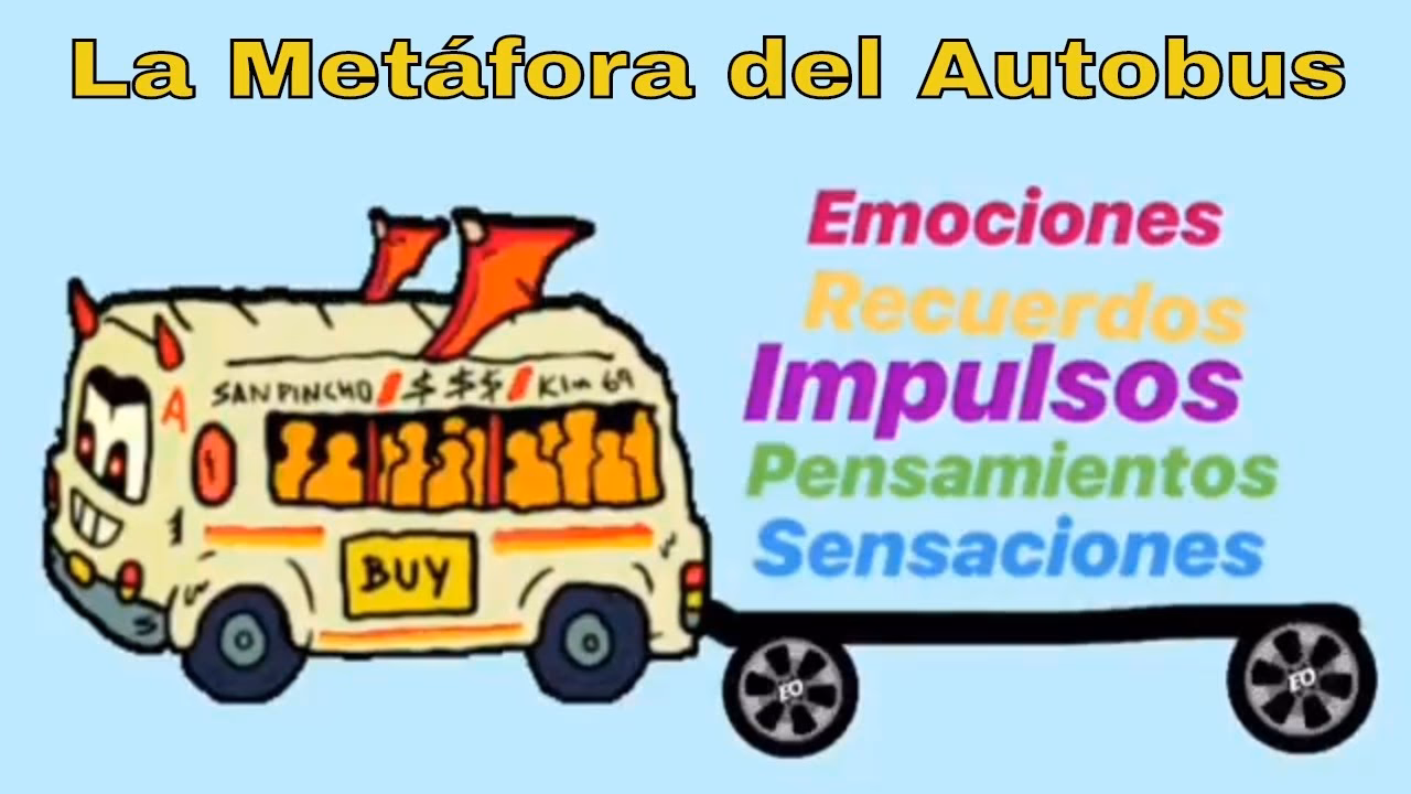 ¿Cuál es la metáfora de los monstruos en el autobús?