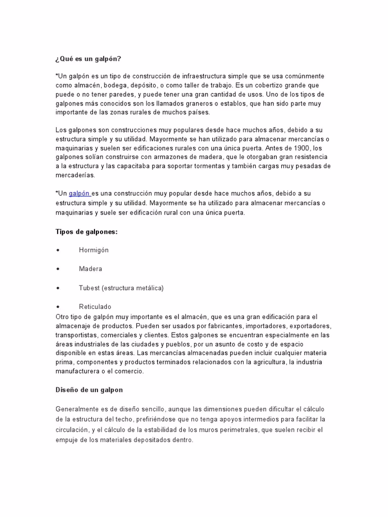 ¿Qué significa la metáfora del galpón?