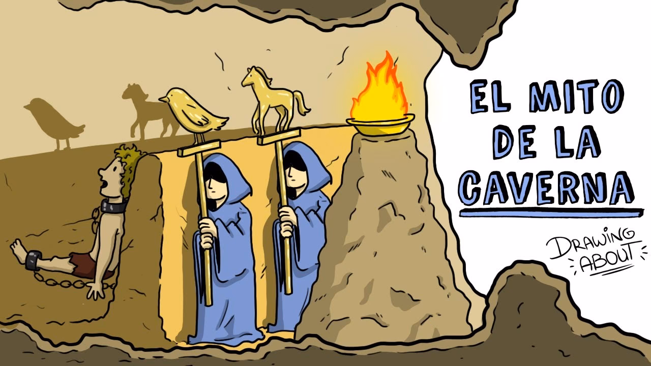 ¿Qué representa el hombre que sale de la caverna?