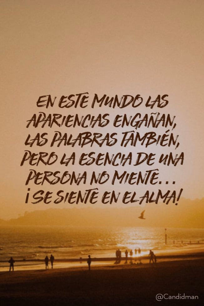 ¿Cómo es el dicho de la apariencia?