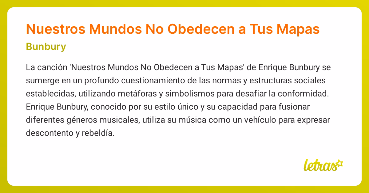 ¿Cuáles son las mejores frases de Enrique Bunbury?