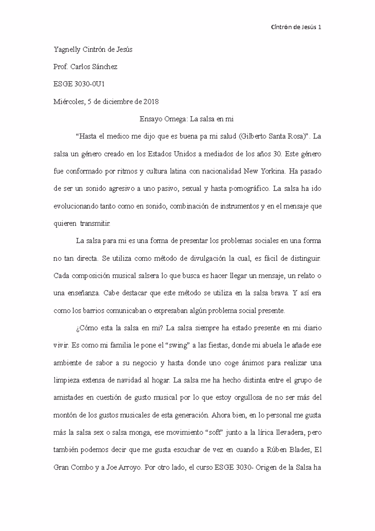 ¿Qué simboliza la salsa?