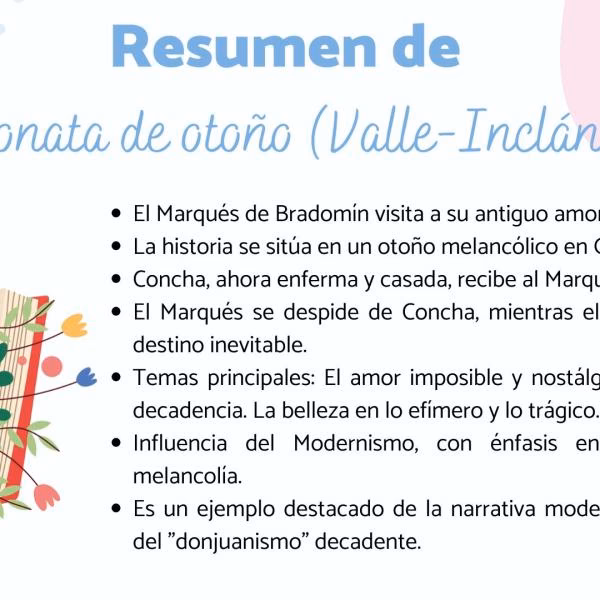 ¿Cuál es el tema de la sonata de otoño?