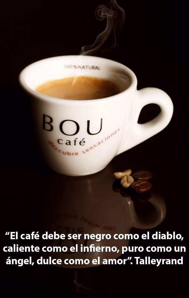 ¿Qué frases puedo poner con un café?