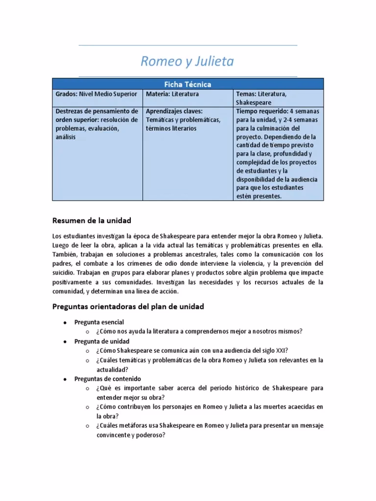 ¿Cuál es la frase más famosa de Romeo y Julieta?