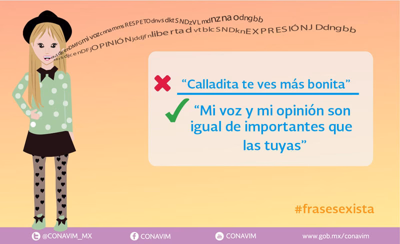 ¿Qué frases no promueven la igualdad?