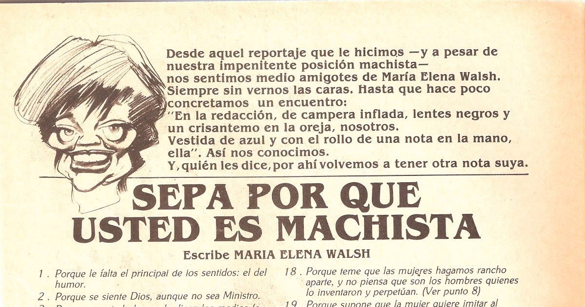 ¿Qué expresiones machistas o estereotipos?