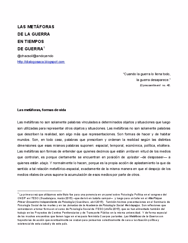 ¿Qué es una metáfora militar?