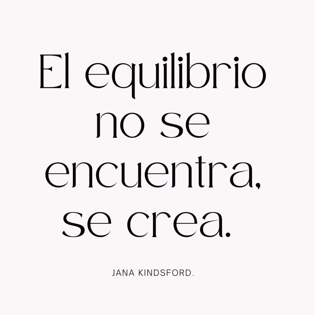 ¿Cuál es el dicho sobre el equilibrio?