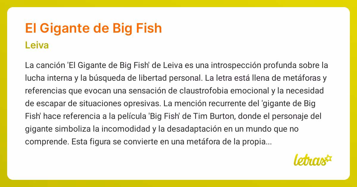 ¿Es un pez grande en un estanque pequeño una metáfora?