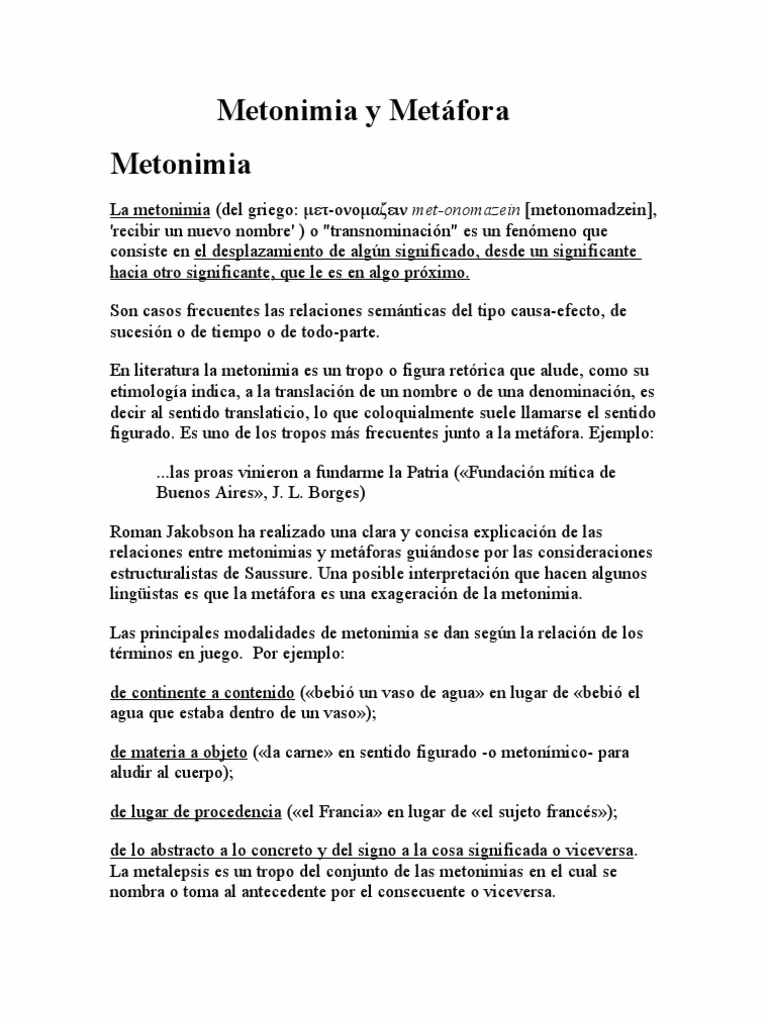 ¿Cuál es un ejemplo de una figura retórica de metalepsis?