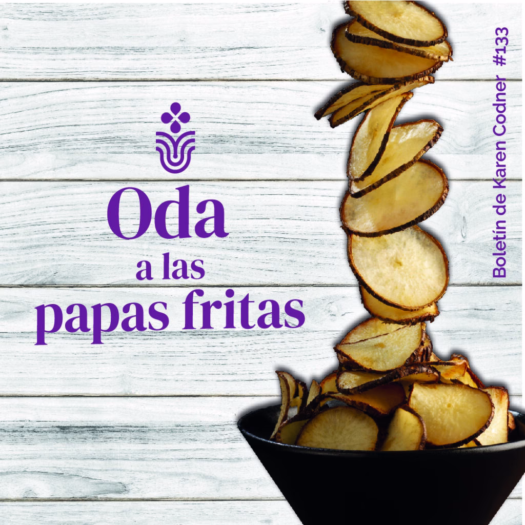 ¿Cuál es el motivo lírico de Oda a las papas fritas?
