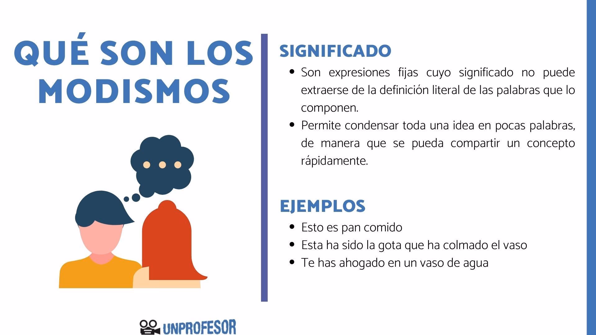 ¿Qué es el modismo y cuáles son sus ejemplos?