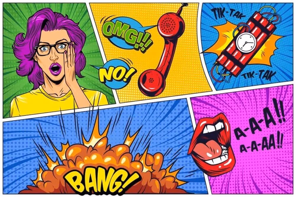 ¿Cuáles son los recursos visuales que se utilizan en las historietas?