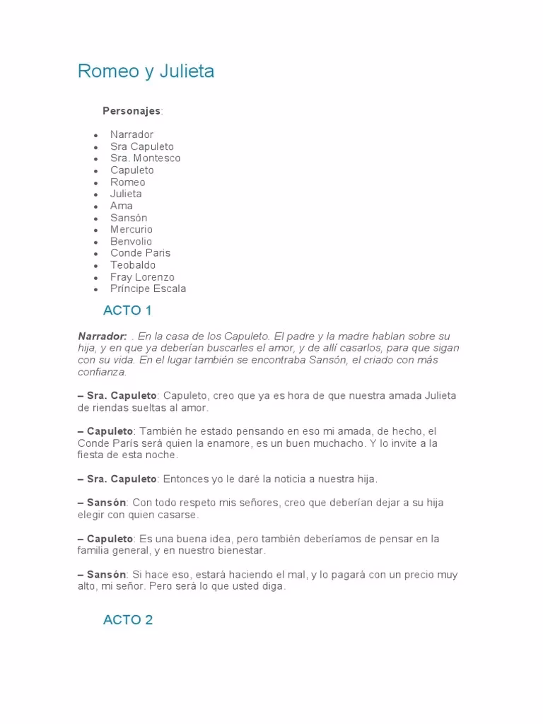 ¿Qué tipo de lenguaje se utiliza en la obra Romeo y Julieta?