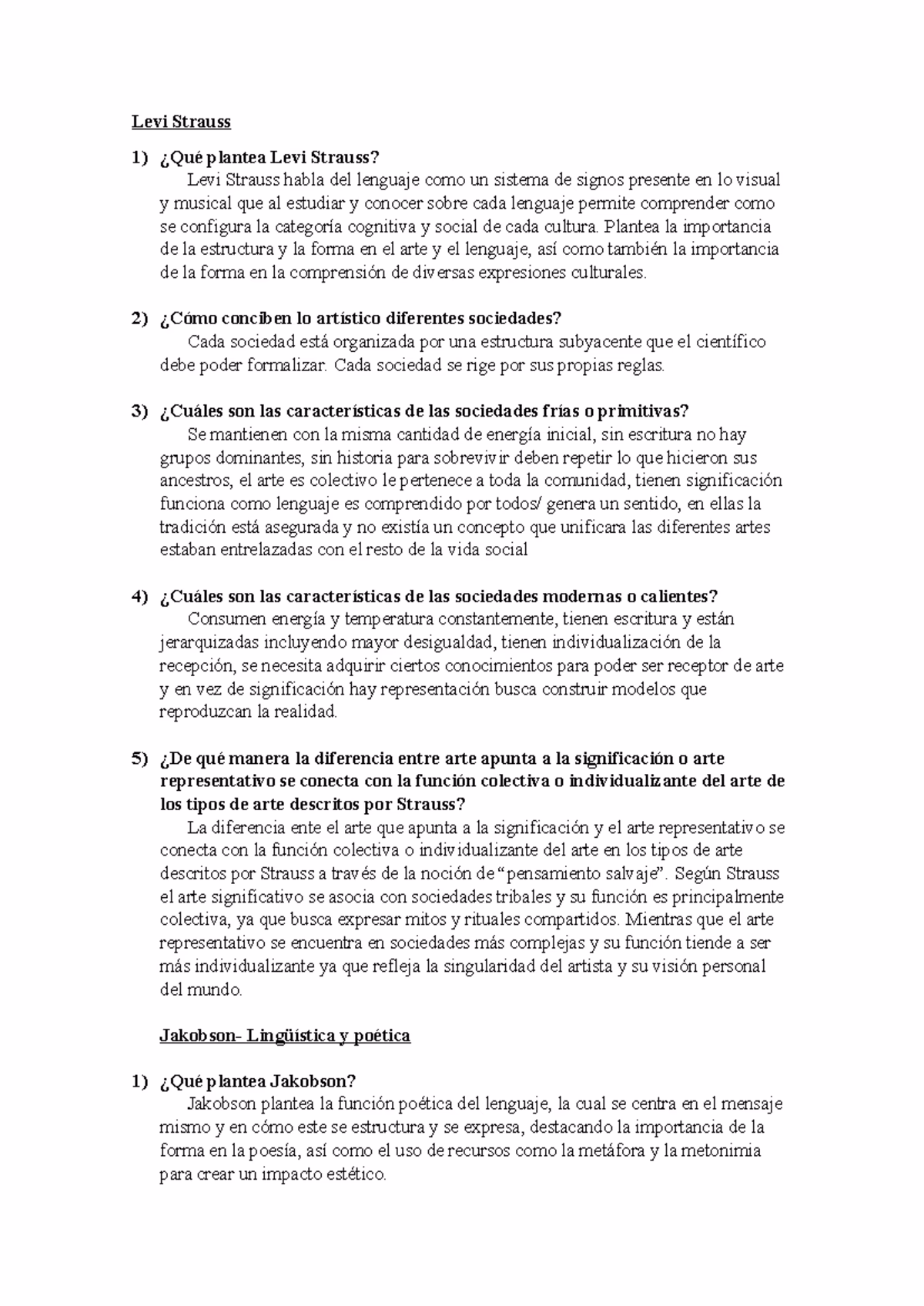 ¿Qué propone Lévi-Strauss?