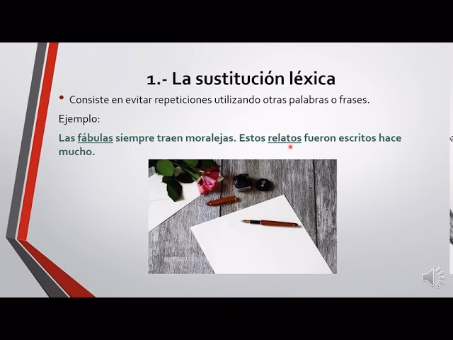 ¿Qué es sustitución y elipsis?